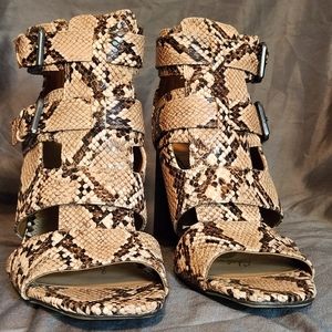 Snakeskin heels